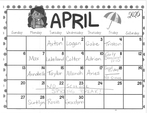 April